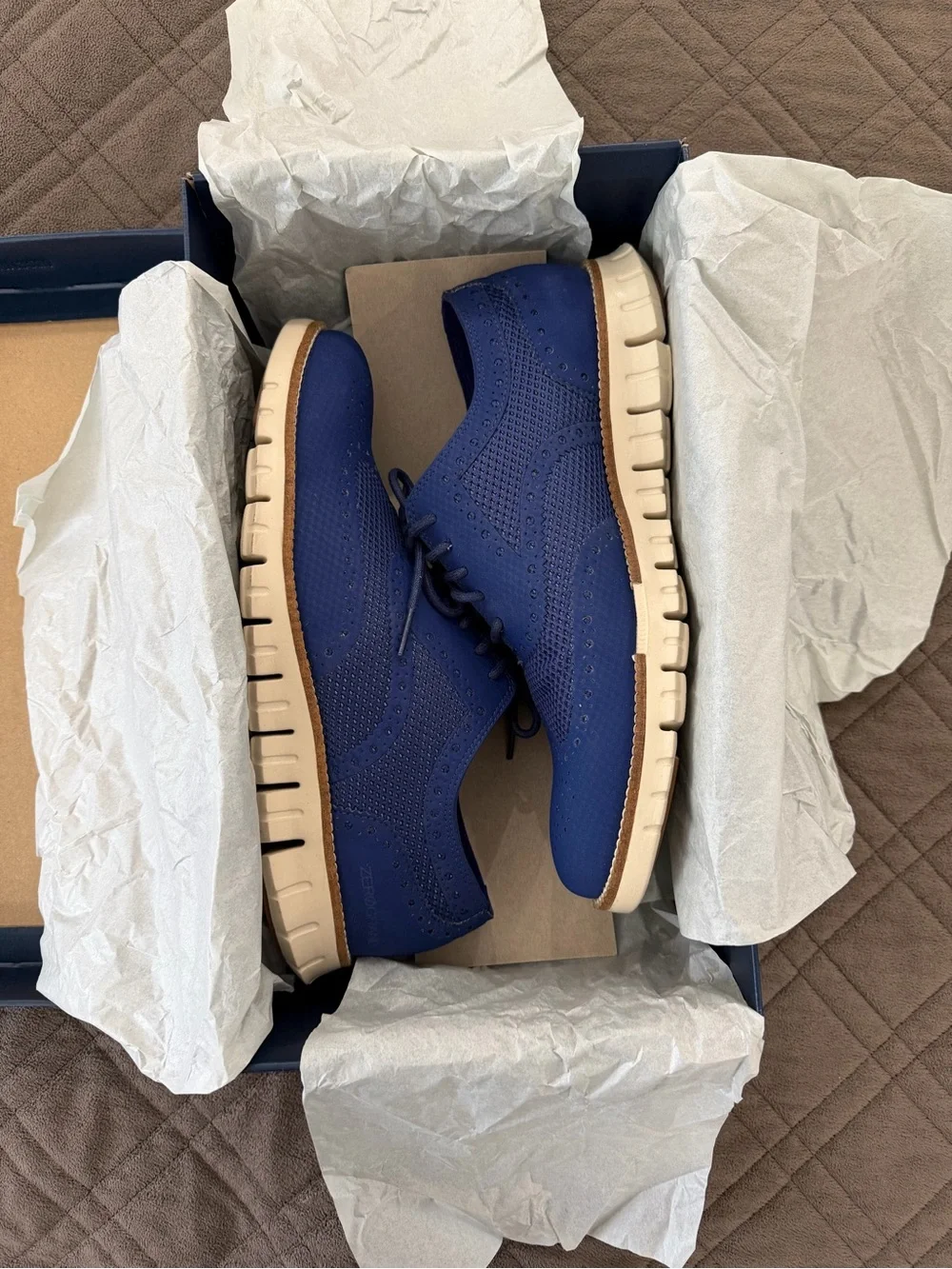 Cole Haan ZERØGRAND No Stitch Wingtip Oxford Size 9
